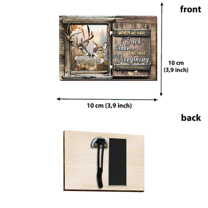 Drive Safe! I Love You! - Personalized Hunting Shaped Car Visor Clip