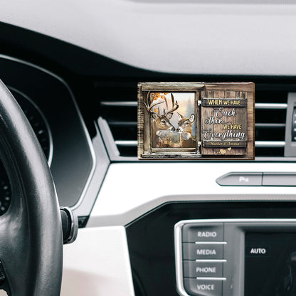 Drive Safe! I Love You! - Personalized Hunting Shaped Car Visor Clip