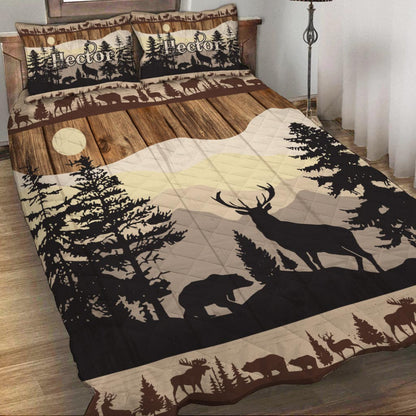 Love Hunting - Personalized Hunting Quilt Set