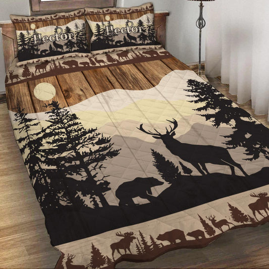 Love Hunting - Personalized Hunting Quilt Set