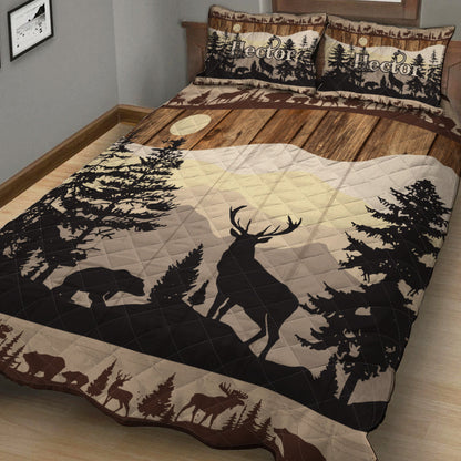 Love Hunting - Personalized Hunting Quilt Set