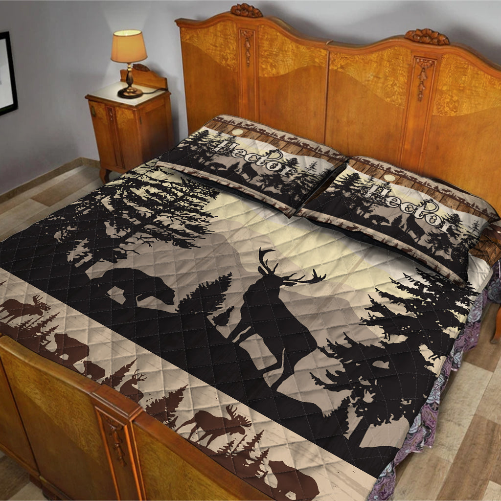 Love Hunting - Personalized Hunting Quilt Set