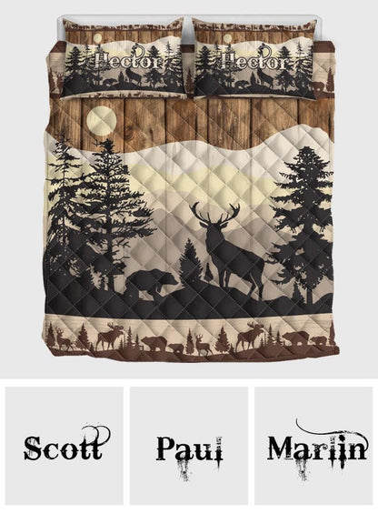 Love Hunting - Personalized Hunting Quilt Set