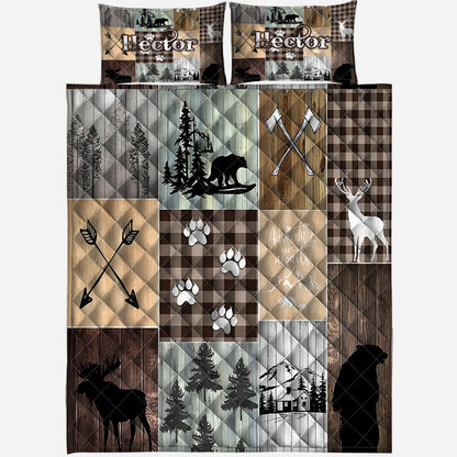 Love Hunting - Personalized Hunting Quilt Set