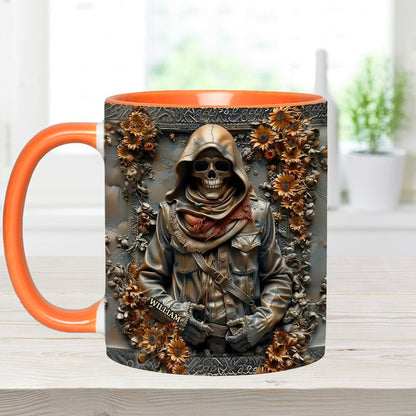 Vintage Skull - Personalized Skull Accent Mug