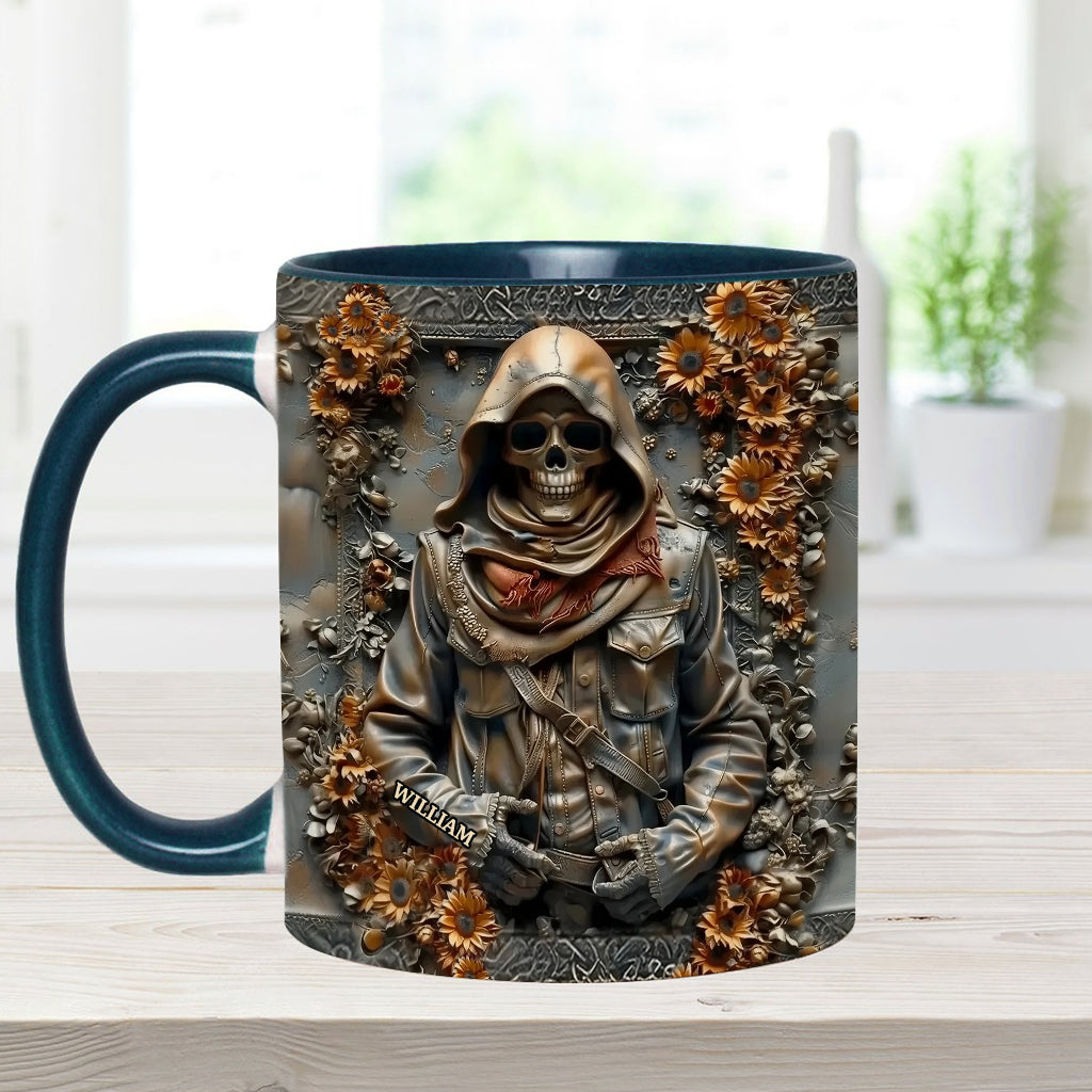 Vintage Skull - Personalized Skull Accent Mug