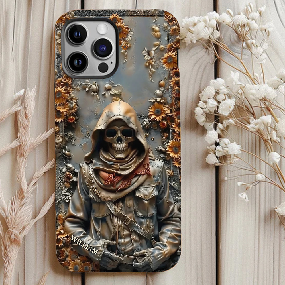 Vintage Skull - Personalized Skull Full Print Phone Case