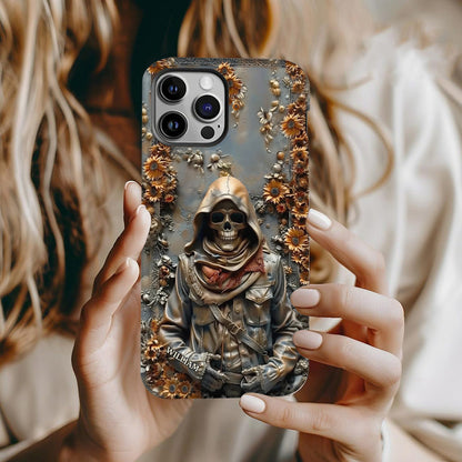 Vintage Skull - Personalized Skull Full Print Phone Case