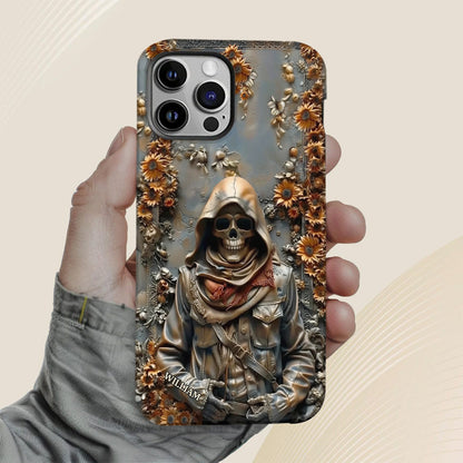 Vintage Skull - Personalized Skull Full Print Phone Case