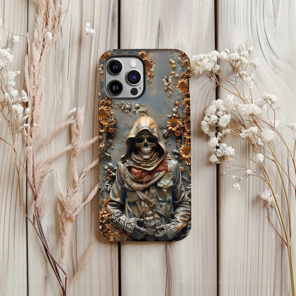 Vintage Skull - Personalized Skull Full Print Phone Case