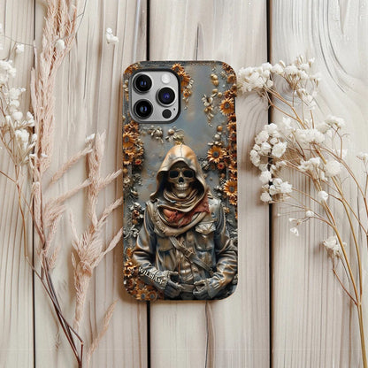 Vintage Skull - Personalized Skull Full Print Phone Case