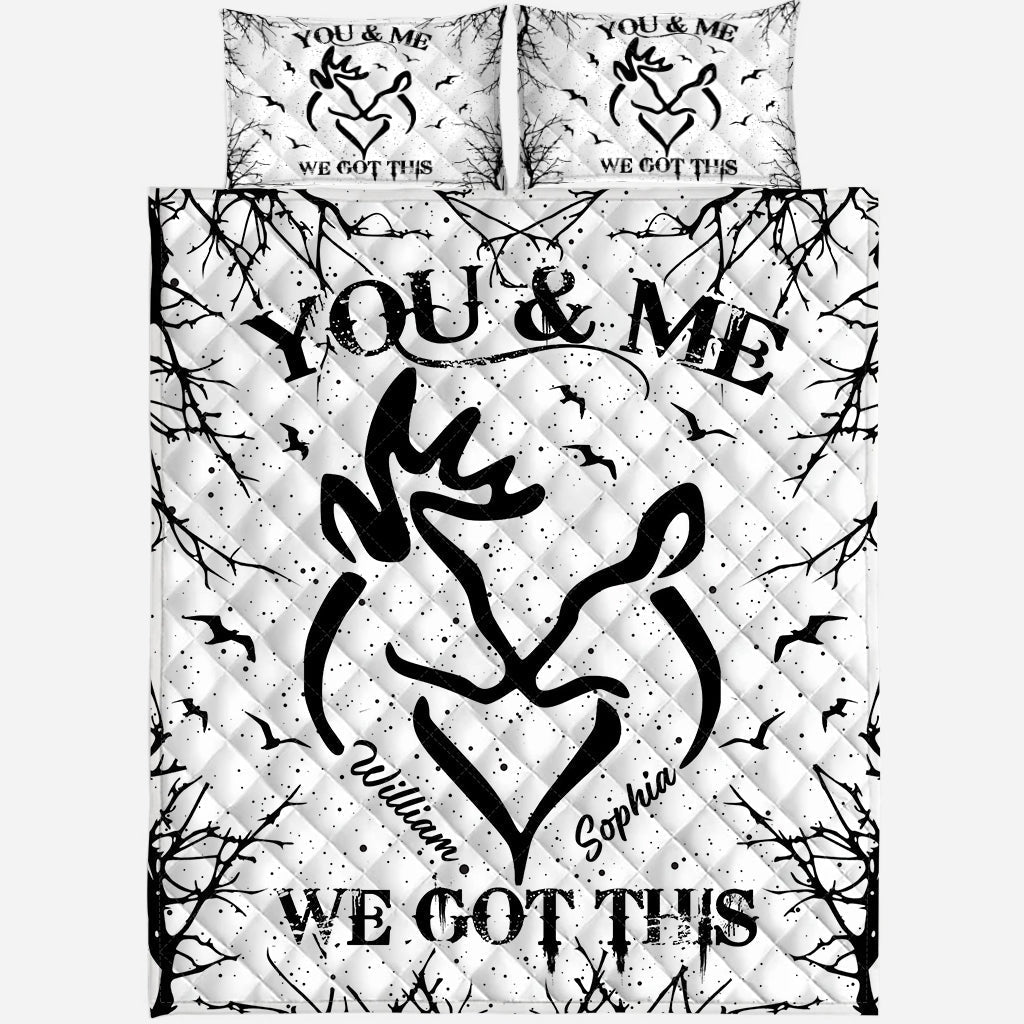 Wild Couple - Personalized Hunting Quilt Set