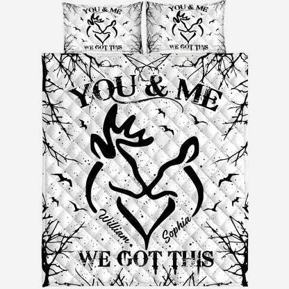 Wild Couple - Personalized Hunting Quilt Set