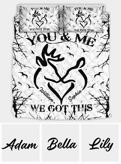 Wild Couple - Personalized Hunting Quilt Set