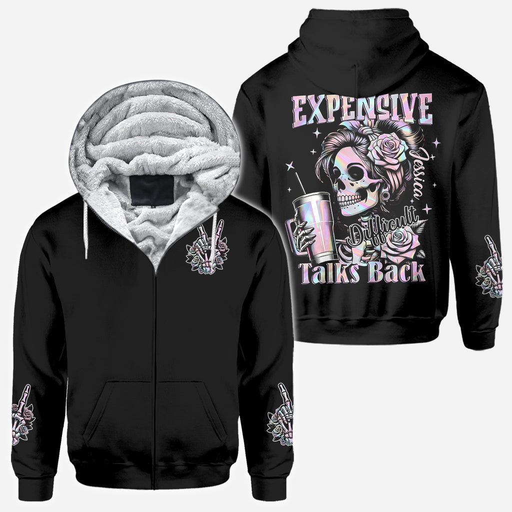 Expensive Difficult And Talks Back - Personalized Skull All Over Shirt