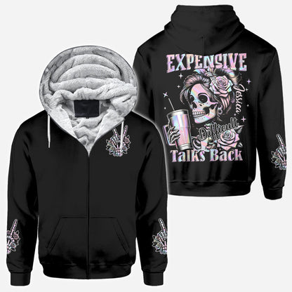 Expensive Difficult And Talks Back - Personalized Skull All Over Shirt