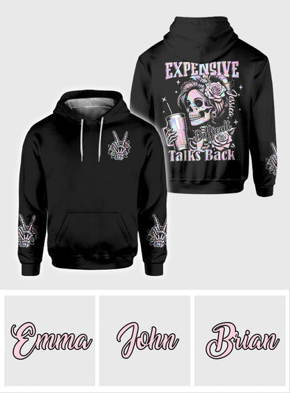 Expensive Difficult And Talks Back - Personalized Skull All Over Shirt