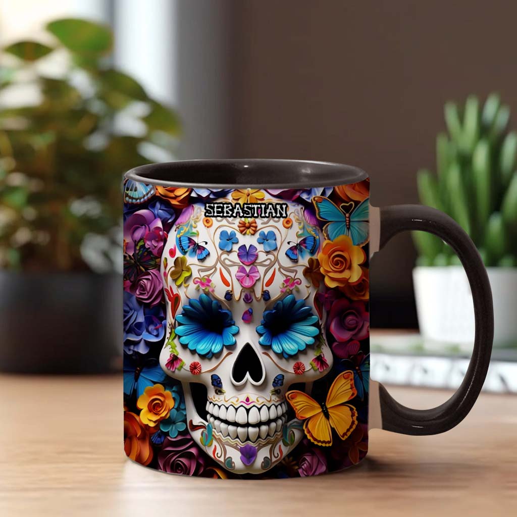 Sugar Skull - Personalized Skull Accent Mug