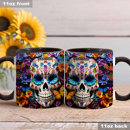 Sugar Skull - Personalized Skull Accent Mug