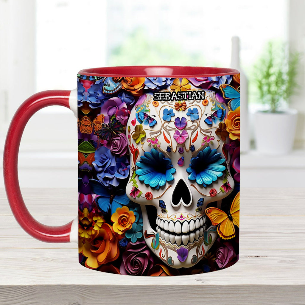 Sugar Skull - Personalized Skull Accent Mug