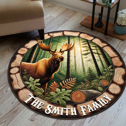 Love Hunting - Personalized Hunting Round Rug