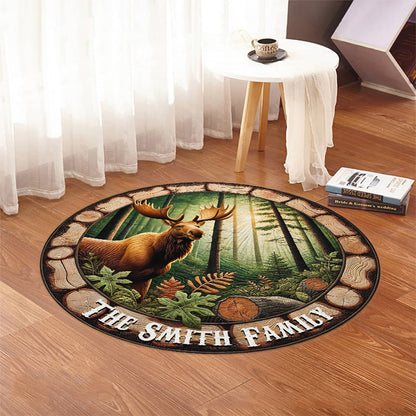 Love Hunting - Personalized Hunting Round Rug