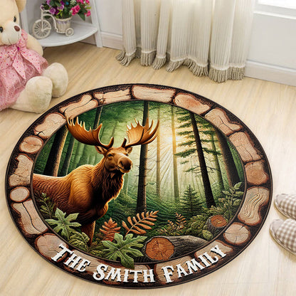 Love Hunting - Personalized Hunting Round Rug