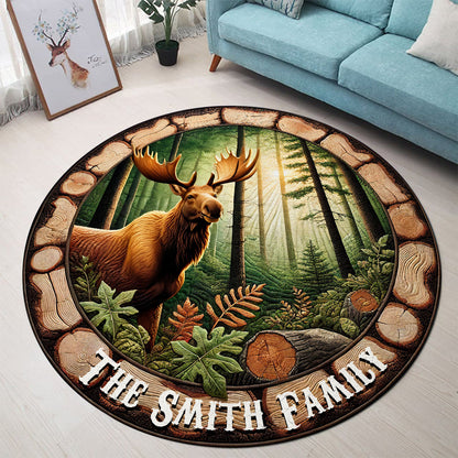 Love Hunting - Personalized Hunting Round Rug