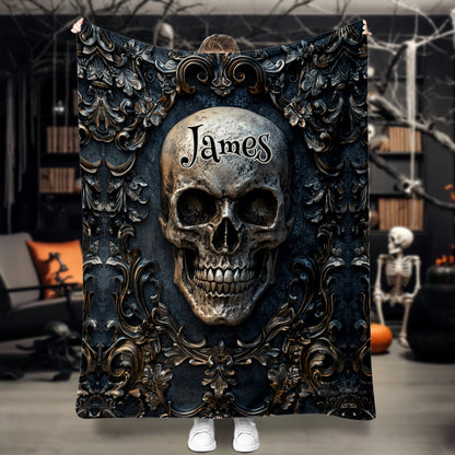 Awesome Skull - Personalized Skull Blanket
