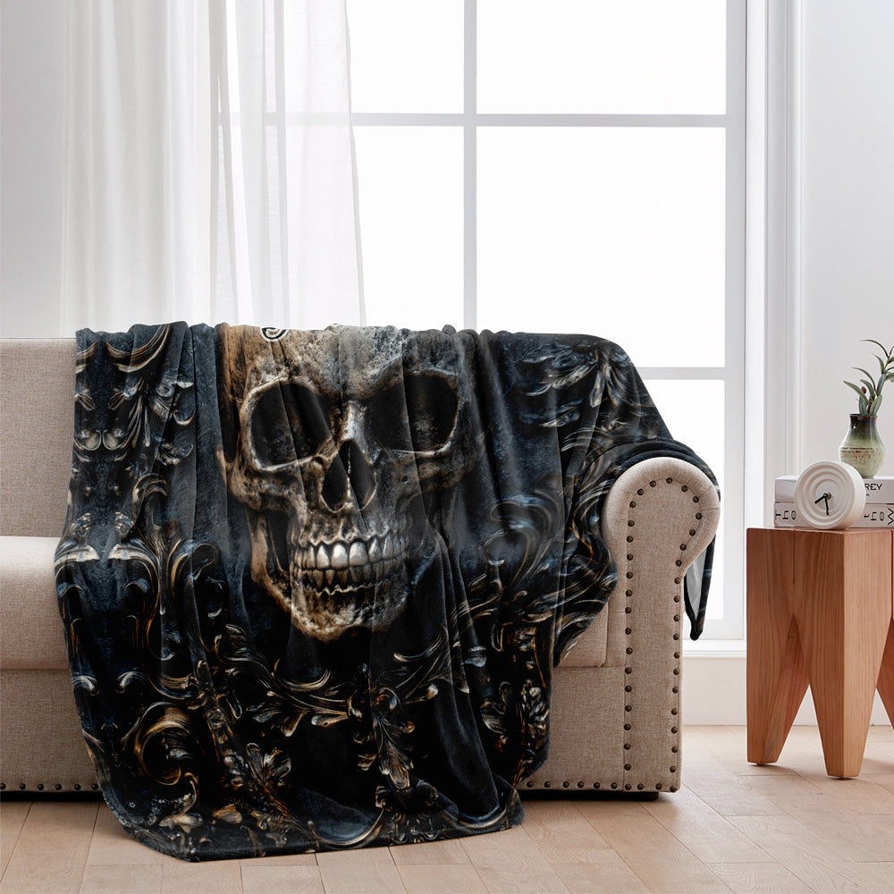 Awesome Skull - Personalized Skull Blanket