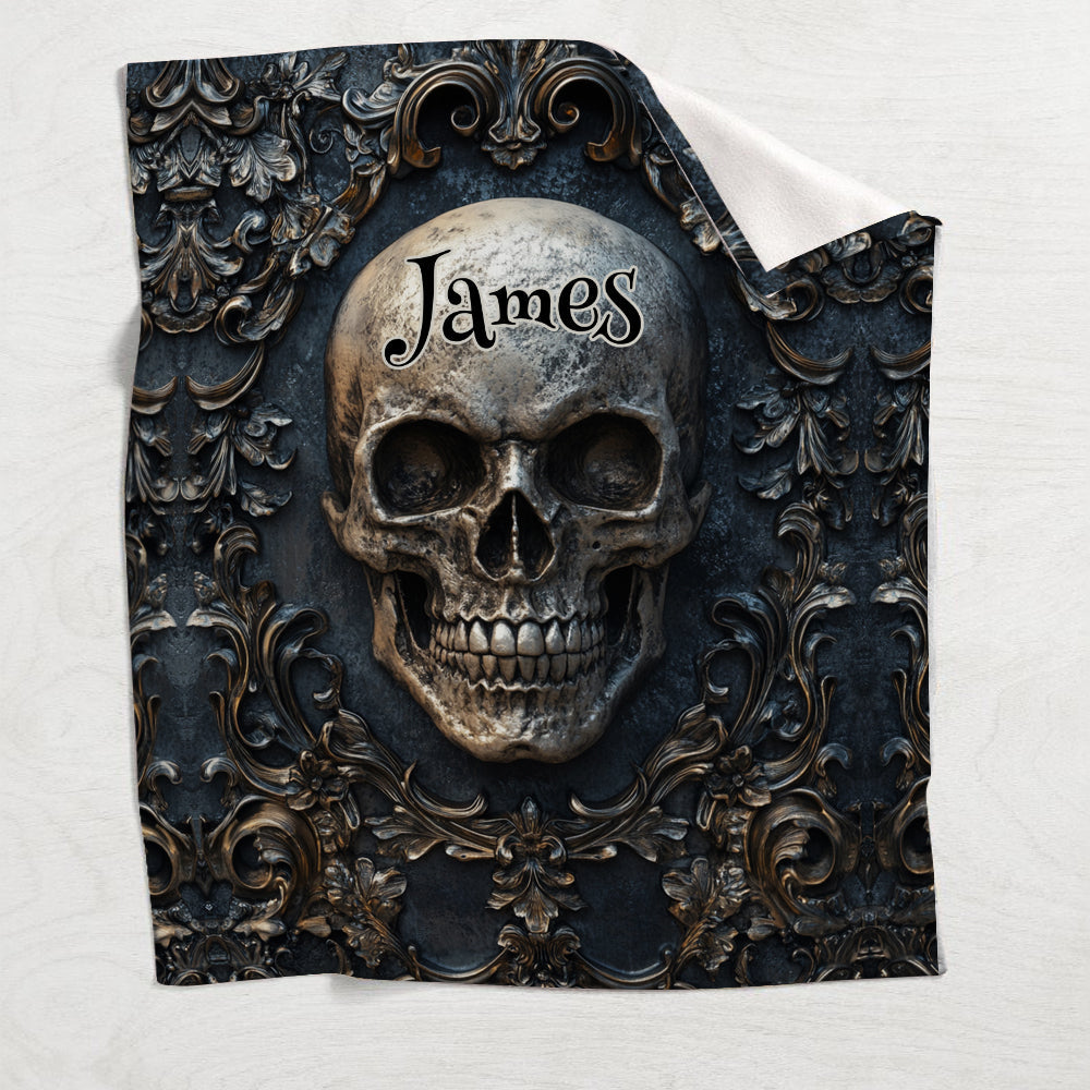 Awesome Skull - Personalized Skull Blanket