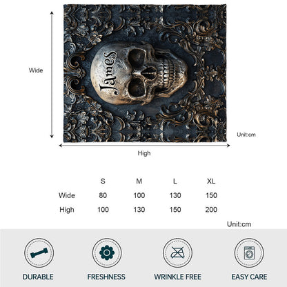 Awesome Skull - Personalized Skull Blanket