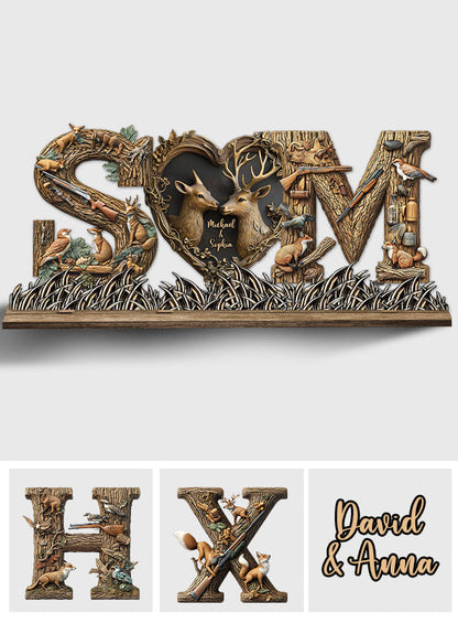 Her Buck His Doe - Personalized Hunting 1 Layered Big Freestanding