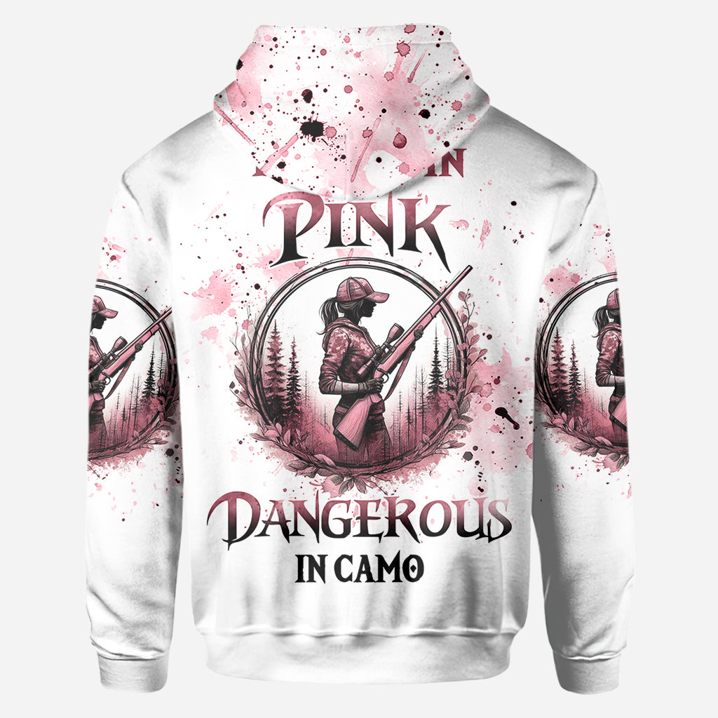Pretty in Pink - Personalized Hunting All Over Shirt