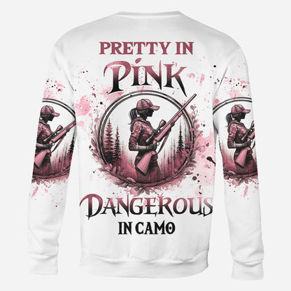 Pretty in Pink - Personalized Hunting All Over Shirt