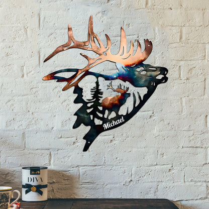 Love Hunting - Personalized Hunting Cut Metal Sign