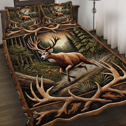 Love Hunting - Personalized Hunting Quilt Set