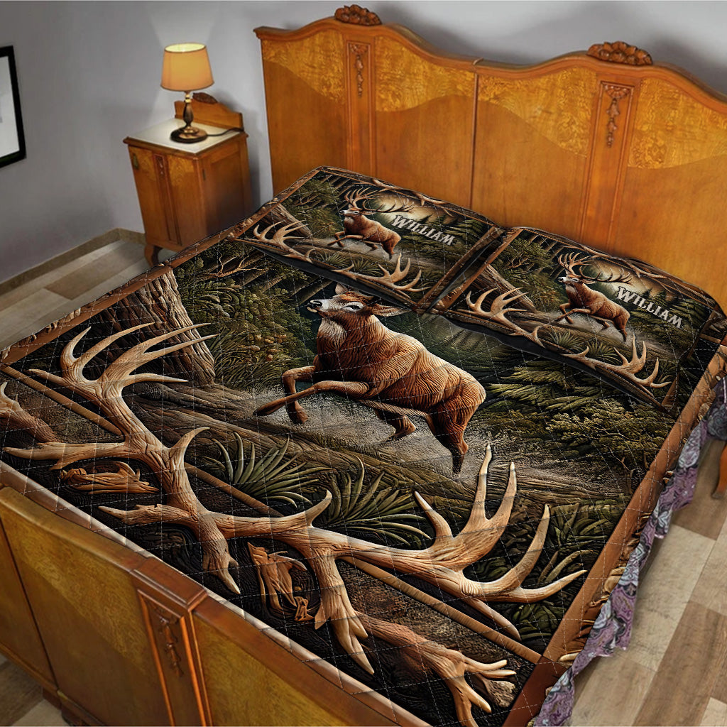 Love Hunting - Personalized Hunting Quilt Set