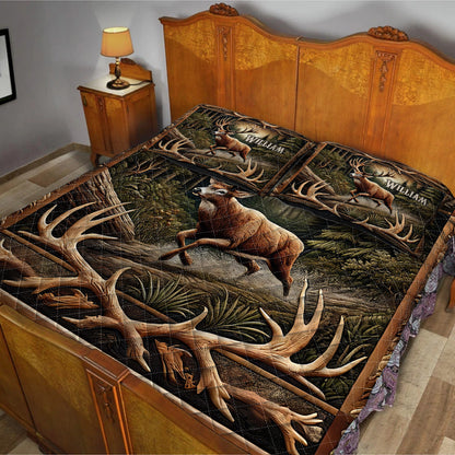 Love Hunting - Personalized Hunting Quilt Set