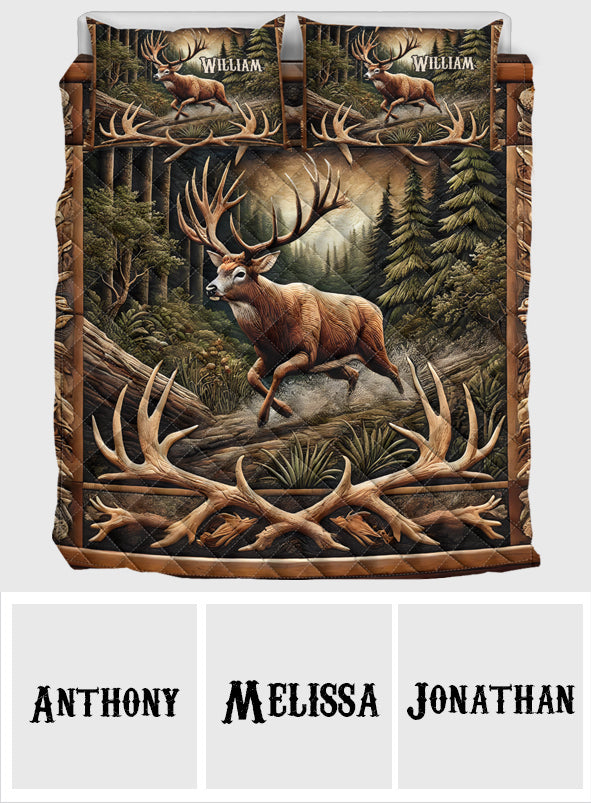 Love Hunting - Personalized Hunting Quilt Set