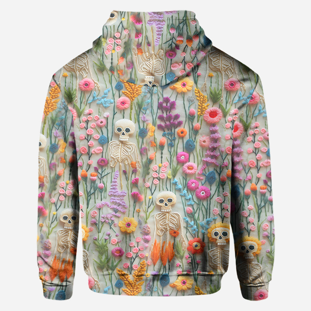 Floral Skeleton - Personalized Skull All Over Shirt