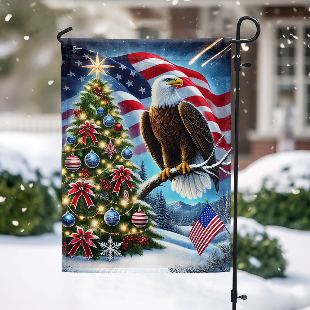 Patriot Eagle Christmas Tree Flag MLN4457F