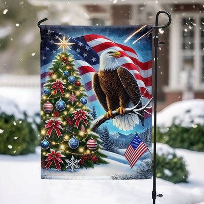 Patriot Eagle Christmas Tree Flag MLN4457F