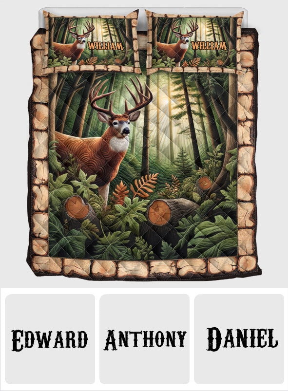 Love Hunting - Personalized Hunting Quilt Set