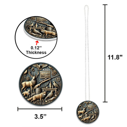 Best Hunter Ever - Personalized Hunting Car Ornament