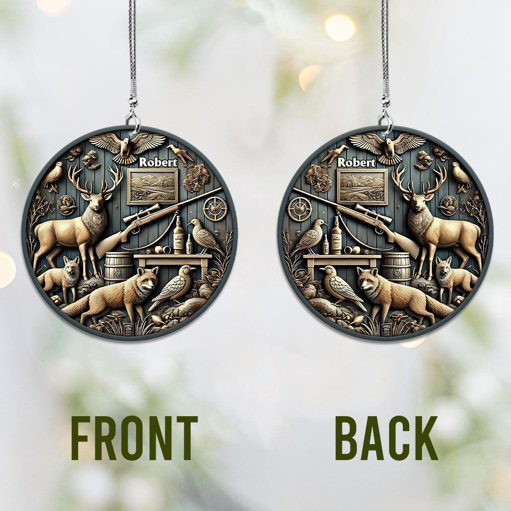 Best Hunter Ever - Personalized Hunting Car Ornament