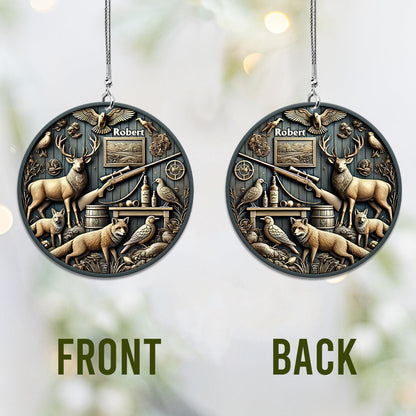 Best Hunter Ever - Personalized Hunting Car Ornament