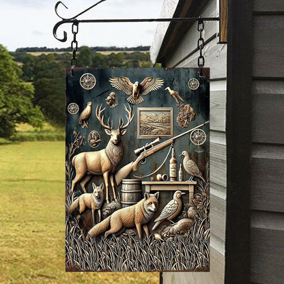 Love Hunting - Personalized Hunting Rectangle Metal Sign