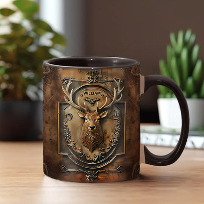 Deer Hunter - Personalized Hunting Accent Mug