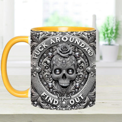 Stunning Skull - Personalized Skull Accent Mug